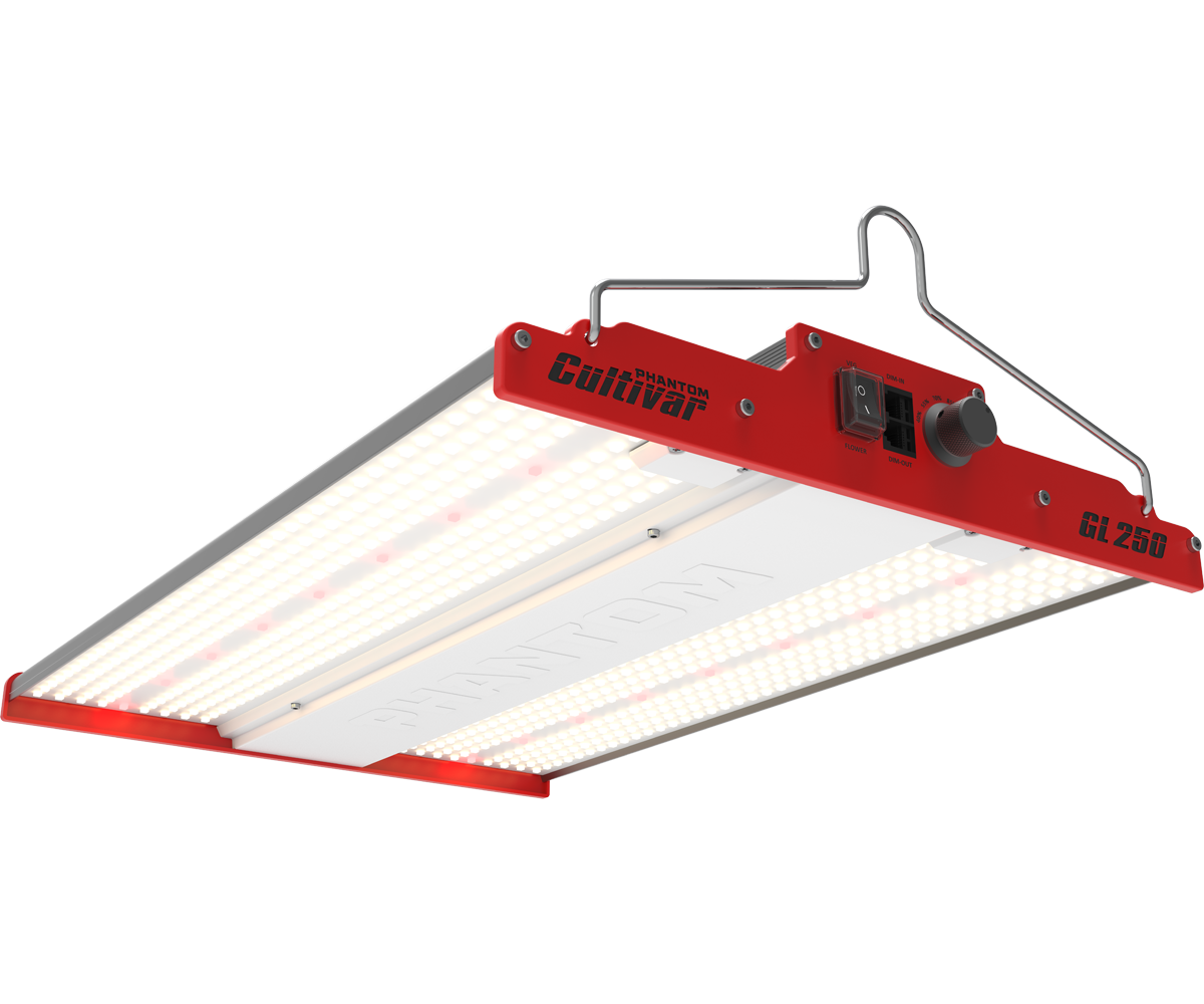 PHANTOM Cultivar GL250 LED Grow Light, 250W (10' 110-120V Plug)
