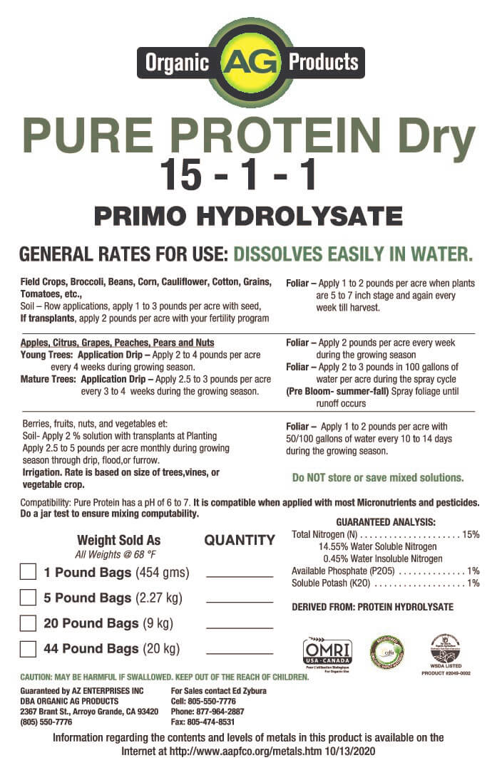 BAS Pure Protein Dry - Organic Fish Aminos