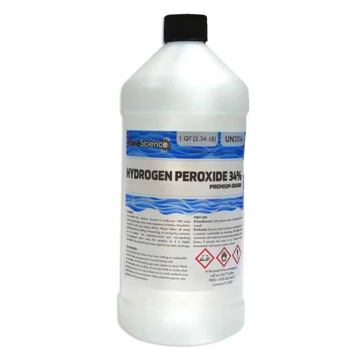 Core Science H2O2 Hydrogen Peroxide 34%