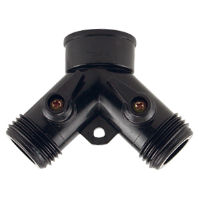 Hydro Flow Garden Hose ""Y"" w/ Dual Shut Off