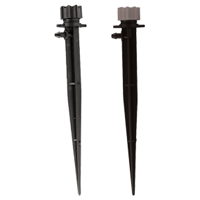 Hydro Flow Half Circle Mini-Bubbler w/ 6 in Stake Barbed Inlet (10/Bag)