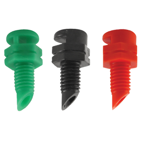 Hydro Flow Single Piece Spray Heads 180 Degree Black (10/Bag)
