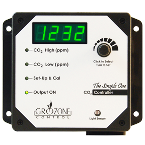 Grozone Control SCO2 0-5000 PPM CO2 Controller - Simple One Series