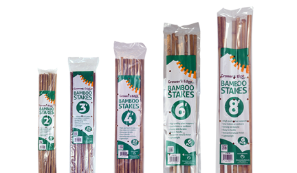 Growers Edge Natural Bamboo 4ft 25/Pack