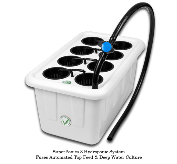 SuperPonics 8 Hydroponic Grow System