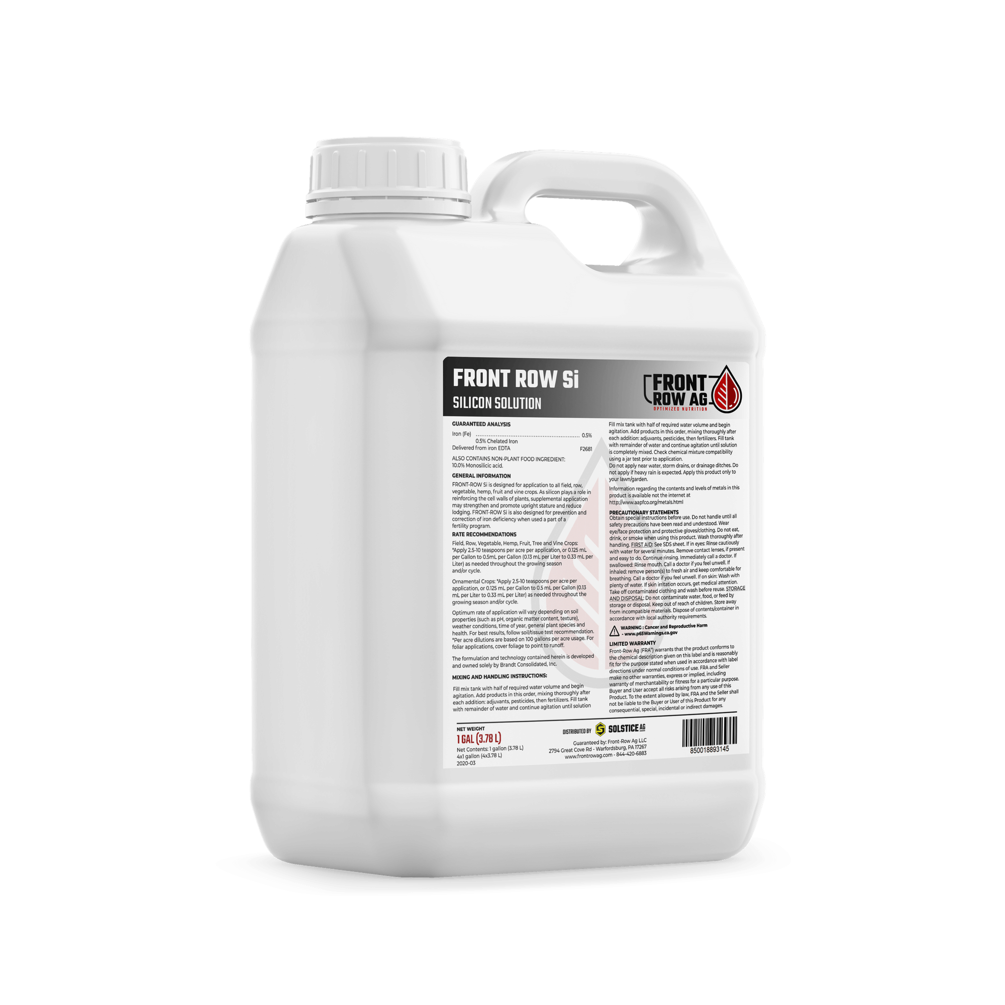 Front Row Ag - Si 10% ***