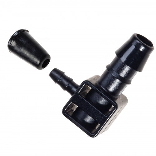 BLUMAT END-PIECE (8MM TO 3MM ELBOW) WITH END CAP (PLUG)