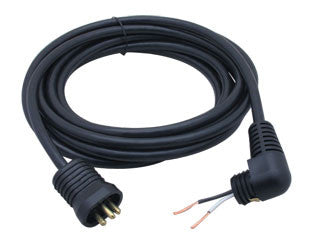 15 1/2', 16/3 600V Male Lock & Seal Cord w/90 degree molded strain relief