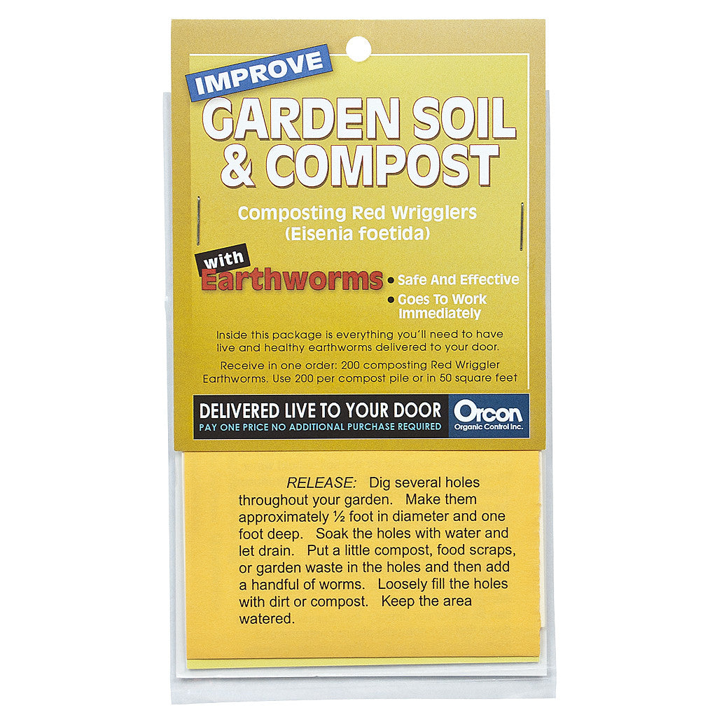 Earthworm Mail Back, 200 Minimum