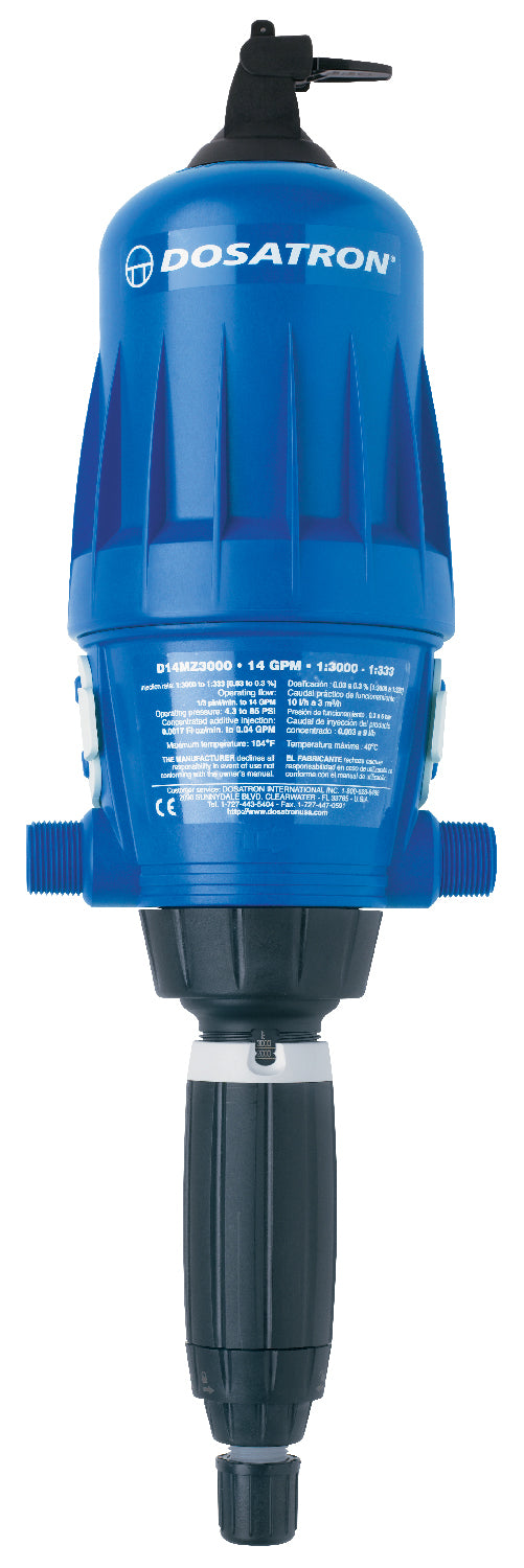 Dosatron Water Powered Doser 14 GPM 1:3000 to 1:333 - 3/4 in (D14MZ3000VFBPHY) ***