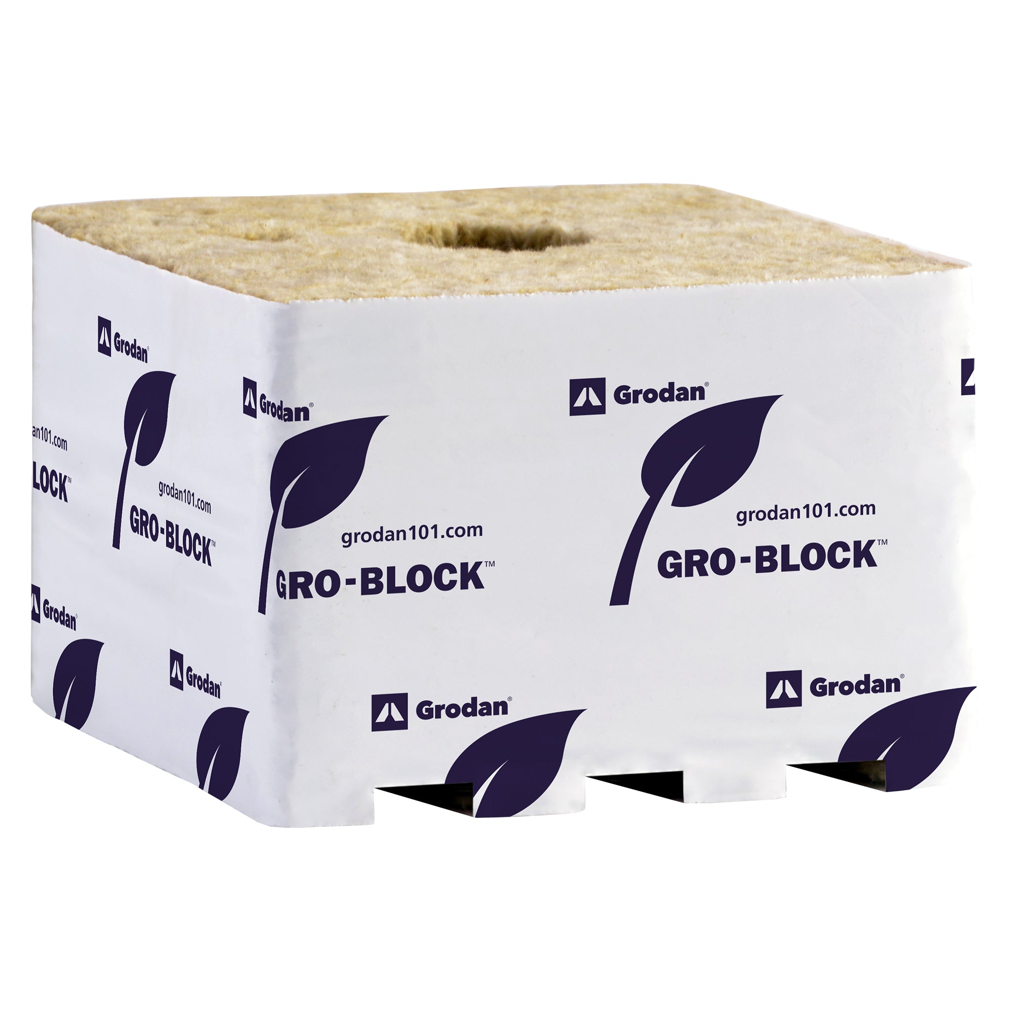 Grodan Gro-Block Improved GR22, Jumbo 6" x 6" x 4", Case of 64