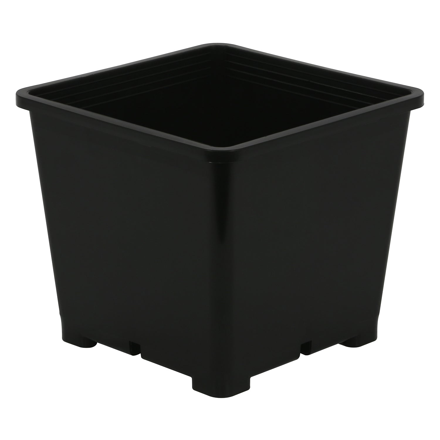 Gro Pro® Premium Square Black Plastic Pots