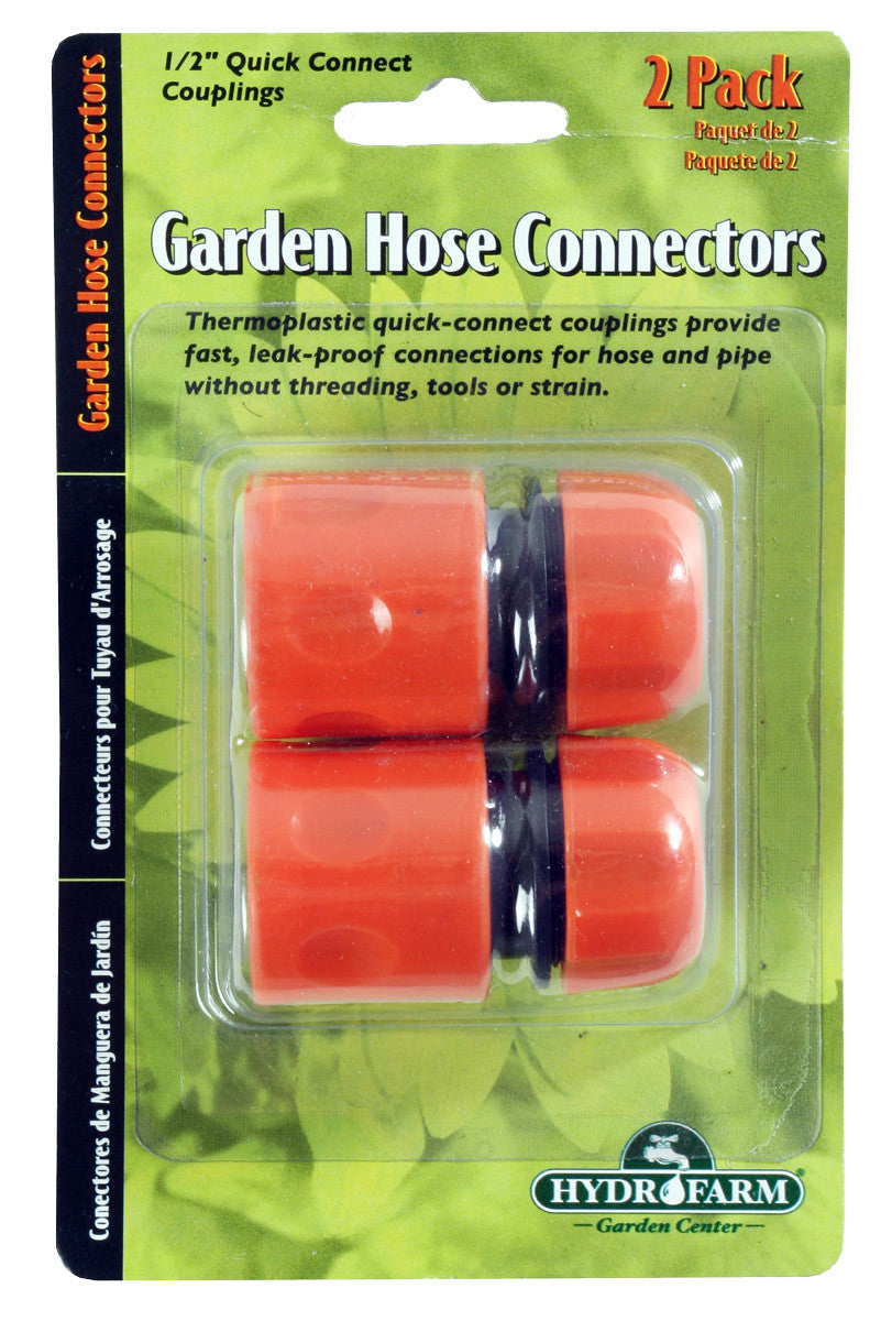 Quick Hose Connectors, 1/2 inch, set of 2
