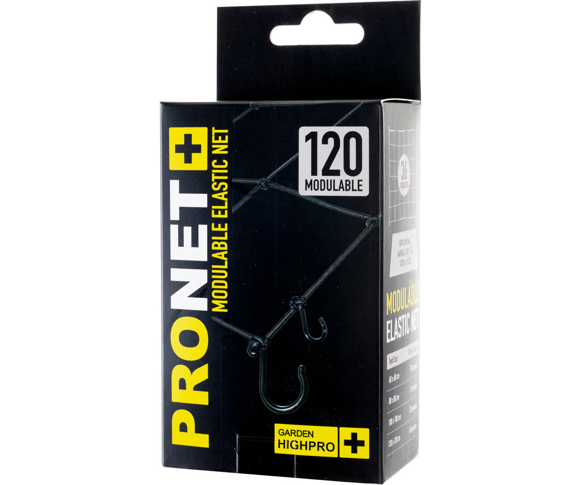 PRONET 120, Modulable Grow Tent Trellis Net, 4’x4’ to 2’x2’