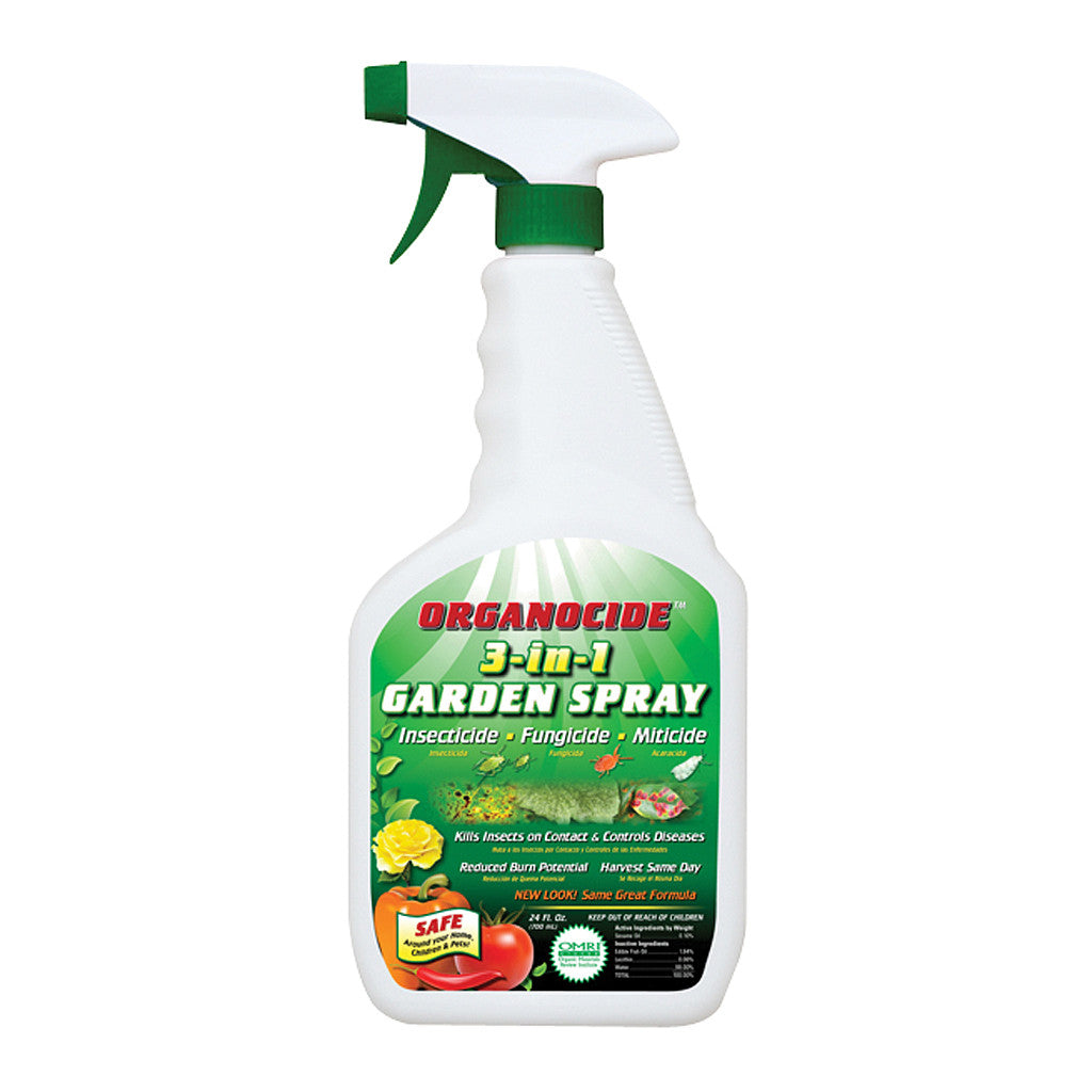 Organocide 3 in 1 Gargen Spray RTU, 24 oz