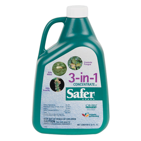 Safer 3-in-1 Garden Spray Concentrate, qt