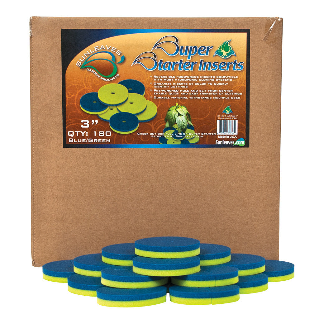 Super Starter Insert, 3", Blue/Green, 180 Pack