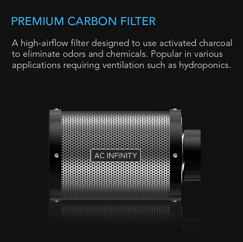 AC INFINITY, Duct Carbon Filter, Australian Charcoal