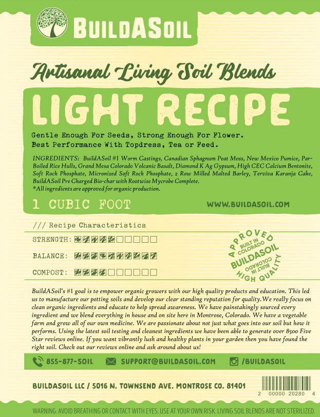 BuildASoil Light Recipe Soil - 1 cu ft
