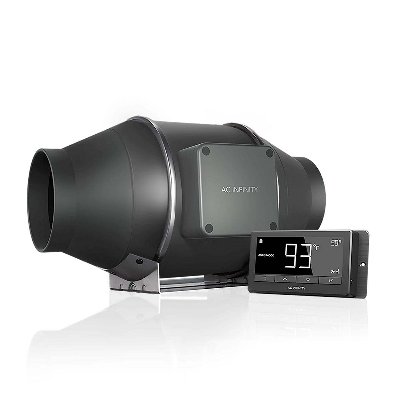 CLOUDLINE T Series, Quiet Inline Duct Fan System with Temperature and Humidity Controller