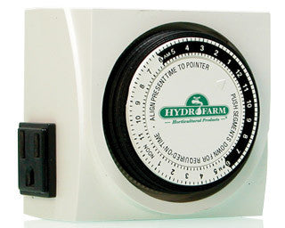 AP Dual-Outlet Analog Timer, 1875W, 15A, 15Mins On/Off, 24Hr