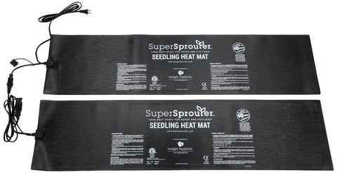 Super Sprouter 2 Tray Seedling Heat Mat Daisy-Chainable 12 in x 48 in