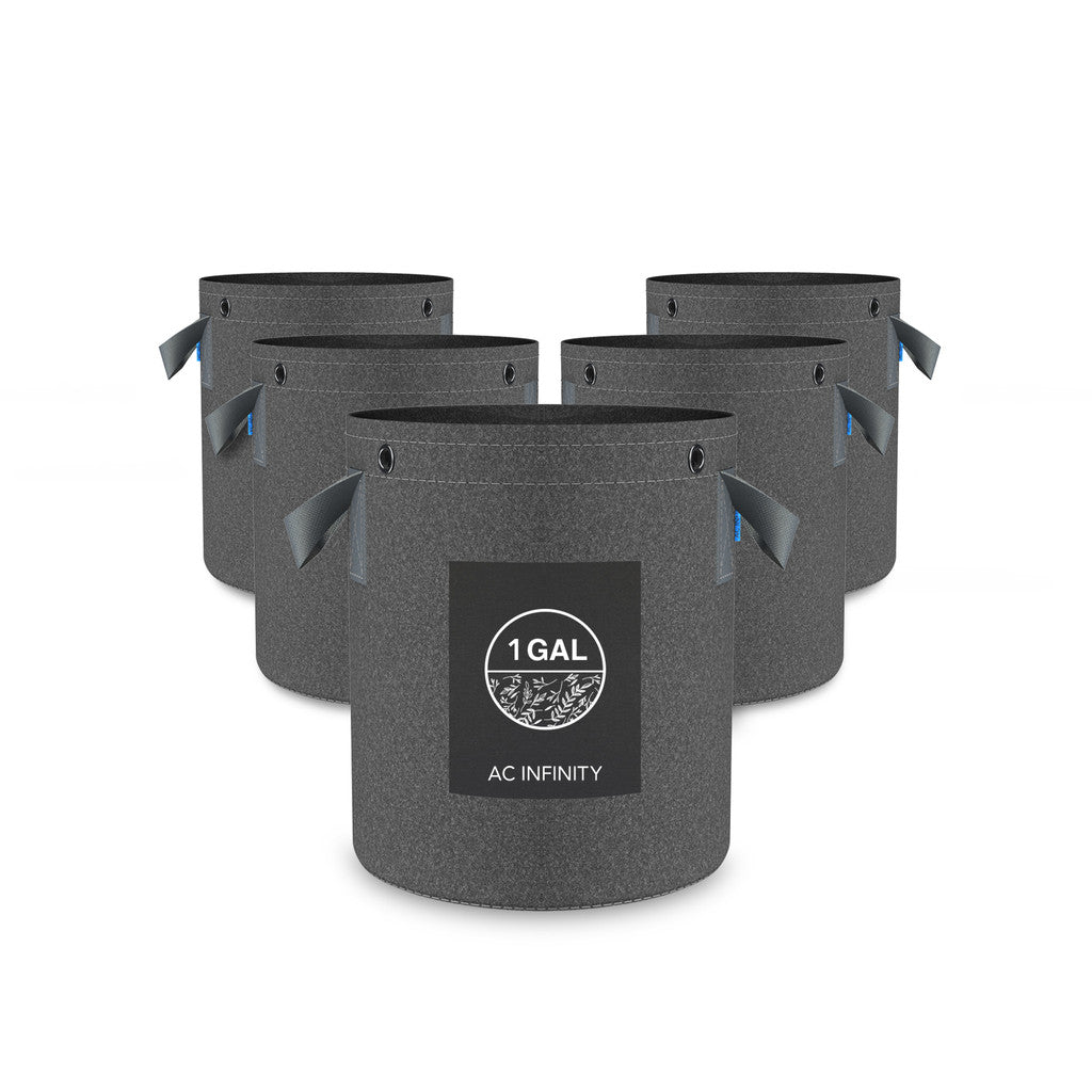 Heavy Duty Reusable Fabric Pots, 5 Pack