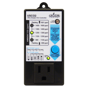 Grozone Control USCO2 0-2000 PPM Single Zone Ultra Simple CO2 Controller
