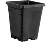 Active Aqua 6" x 6" Square Black Pot, 8" Tall