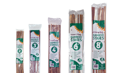 Grower's Edge Natural Bamboo 8 ft 6/Pack