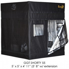 SHORTY Gorilla Grow Tent, 5' x 5', w/9" Extension Kit