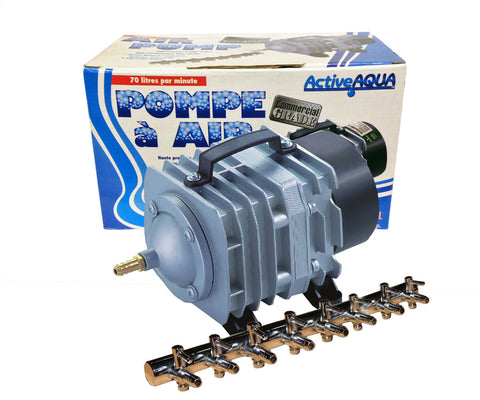 Active Aqua Commercial Air Pump, 8 Outlets, 60W, 70 L/min