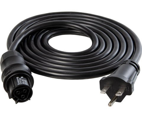 Wieland Female Cable Harness 8' Black, 18AWG w/208-240V Locking Plug, 6-15P