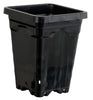 Active Aqua 5"x5" Square Black Pot 7" Tall