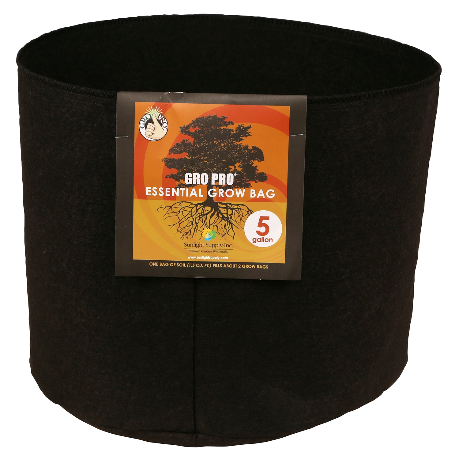 gro pro plant warrior pot Gro Pro® Essential Round Fabric Pots