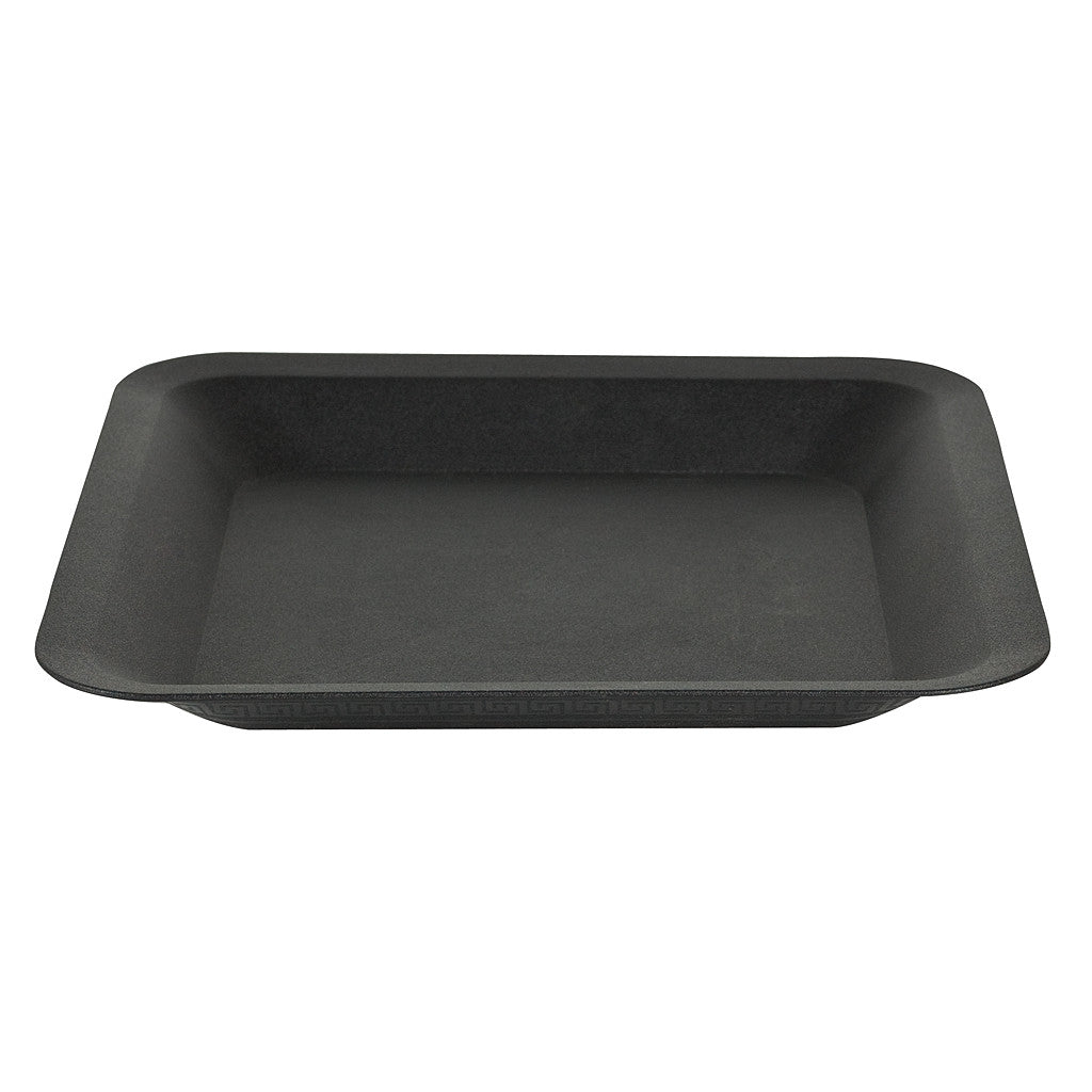 Square Saucer Black, 10"