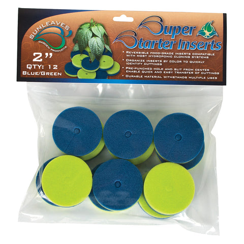 Super Starter Insert, 2", Blue/Green, 12 Pack