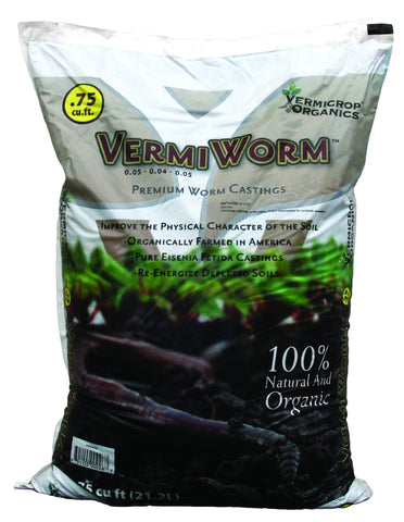 VermiWorm Worm Castings, 3/4 cu ft