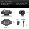 CLOUDLINE S Series, Quiet Inline Duct Fan System with Speed Controller